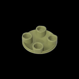 GDS-608 - Plate Round 2 x 2 with Rounded Bottom [Boat Stud]