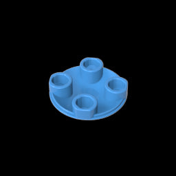 GDS-608 - Plate Round 2 x 2 with Rounded Bottom [Boat Stud]