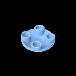 GDS-608 - Plate Round 2 x 2 with Rounded Bottom [Boat Stud]