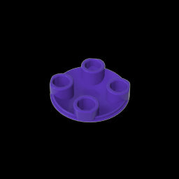 GDS-608 - Plate Round 2 x 2 with Rounded Bottom [Boat Stud]