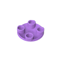 GDS-608 - Plate Round 2 x 2 with Rounded Bottom [Boat Stud]