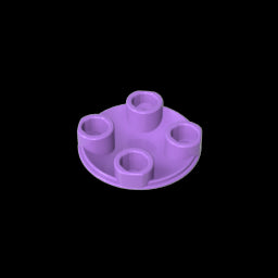 GDS-608 - Plate Round 2 x 2 with Rounded Bottom [Boat Stud]
