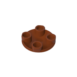 GDS-608 - Plate Round 2 x 2 with Rounded Bottom [Boat Stud]