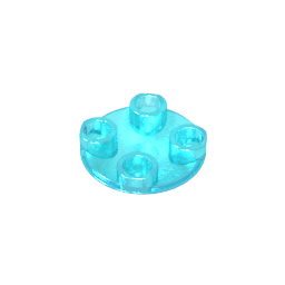 GDS-608 - Plate Round 2 x 2 with Rounded Bottom [Boat Stud]