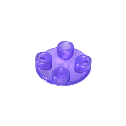 GDS-608 - Plate Round 2 x 2 with Rounded Bottom [Boat Stud]