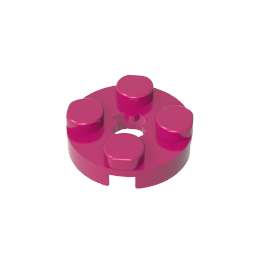 GDS-609 - Plate Round 2 x 2 with Axle Hole Type 1 (+ Opening)