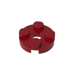 GDS-609 - Plate Round 2 x 2 with Axle Hole Type 1 (+ Opening)
