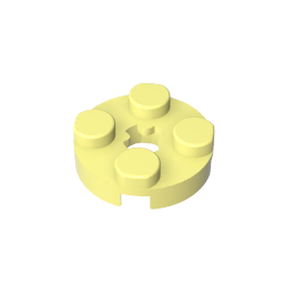 GDS-609 - Plate Round 2 x 2 with Axle Hole Type 1 (+ Opening)