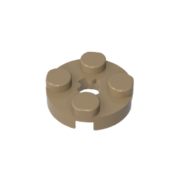 GDS-609 - Plate Round 2 x 2 with Axle Hole Type 1 (+ Opening)