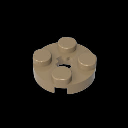 GDS-609 - Plate Round 2 x 2 with Axle Hole Type 1 (+ Opening)