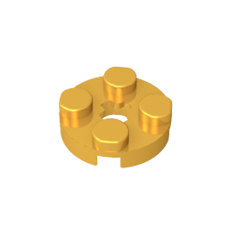 GDS-609 - Plate Round 2 x 2 with Axle Hole Type 1 (+ Opening)