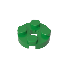 GDS-609 - Plate Round 2 x 2 with Axle Hole Type 1 (+ Opening)