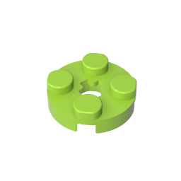 GDS-609 - Plate Round 2 x 2 with Axle Hole Type 1 (+ Opening)
