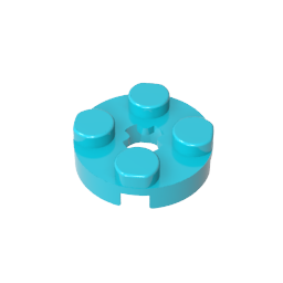 GDS-609 - Plate Round 2 x 2 with Axle Hole Type 1 (+ Opening)