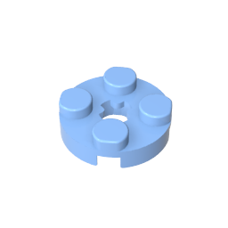 GDS-609 - Plate Round 2 x 2 with Axle Hole Type 1 (+ Opening)