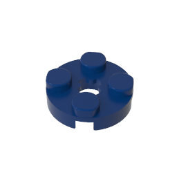 GDS-609 - Plate Round 2 x 2 with Axle Hole Type 1 (+ Opening)
