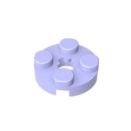 GDS-609 - Plate Round 2 x 2 with Axle Hole Type 1 (+ Opening)