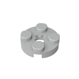 GDS-609 - Plate Round 2 x 2 with Axle Hole Type 1 (+ Opening)
