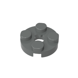 GDS-609 - Plate Round 2 x 2 with Axle Hole Type 1 (+ Opening)