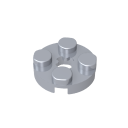 GDS-609 - Plate Round 2 x 2 with Axle Hole Type 1 (+ Opening)
