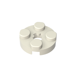 GDS-609 - Plate Round 2 x 2 with Axle Hole Type 1 (+ Opening)