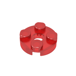 GDS-609 - Plate Round 2 x 2 with Axle Hole Type 1 (+ Opening)