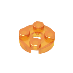 GDS-609 - Plate Round 2 x 2 with Axle Hole Type 1 (+ Opening)