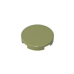 GDS-611 - Tile Round 2 x 2 with Bottom Stud Holder