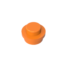 GDS-615 - Plate Round 1 x 1 with Solid Stud