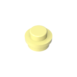 GDS-615 - Plate Round 1 x 1 with Solid Stud