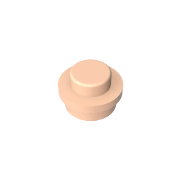 GDS-615 - Plate Round 1 x 1 with Solid Stud