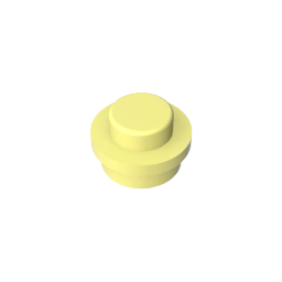 GDS-615 - Plate Round 1 x 1 with Solid Stud