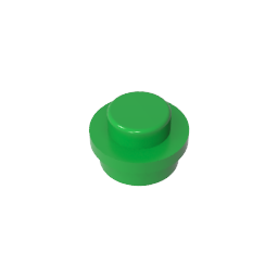 GDS-615 - Plate Round 1 x 1 with Solid Stud