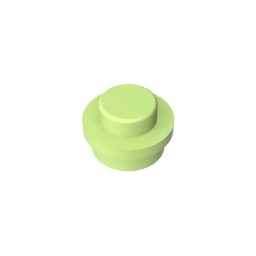 GDS-615 - Plate Round 1 x 1 with Solid Stud