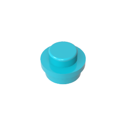GDS-615 - Plate Round 1 x 1 with Solid Stud