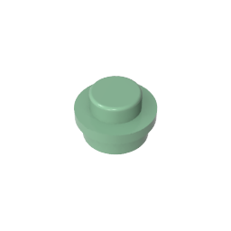 GDS-615 - Plate Round 1 x 1 with Solid Stud