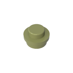 GDS-615 - Plate Round 1 x 1 with Solid Stud
