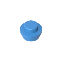 GDS-615 - Plate Round 1 x 1 with Solid Stud