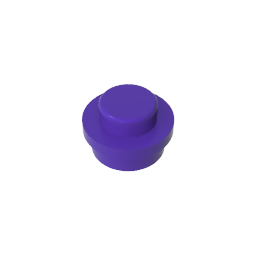 GDS-615 - Plate Round 1 x 1 with Solid Stud