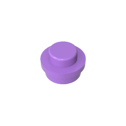 GDS-615 - Plate Round 1 x 1 with Solid Stud