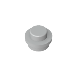 GDS-615 - Plate Round 1 x 1 with Solid Stud