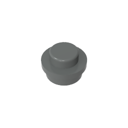 GDS-615 - Plate Round 1 x 1 with Solid Stud