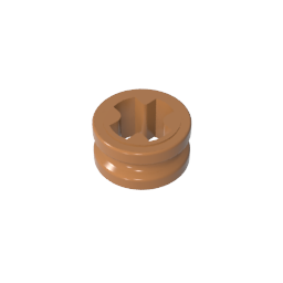 GDS-616 - Technic Bush 1/2 Smooth with Axle Hole Reduced
