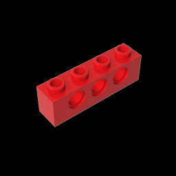 GDS-625 - Technic Brick 1 x 4 [3 Holes]