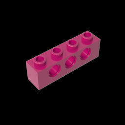 GDS-625 - Technic Brick 1 x 4 [3 Holes]