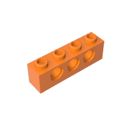 GDS-625 - Technic Brick 1 x 4 [3 Holes]