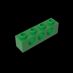 GDS-625 - Technic Brick 1 x 4 [3 Holes]