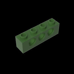 GDS-625 - Technic Brick 1 x 4 [3 Holes]