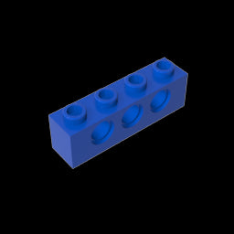 GDS-625 - Technic Brick 1 x 4 [3 Holes]