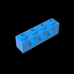 GDS-625 - Technic Brick 1 x 4 [3 Holes]
